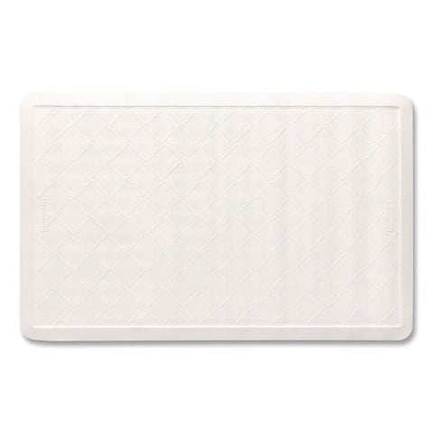 Safti-grip Latex-free Vinyl Bath Mat, 14 X 22.5, White, 4/carton