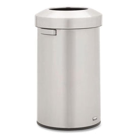 Refine Series Waste Receptacle, 23 Gal, Plastic/stainless Steel