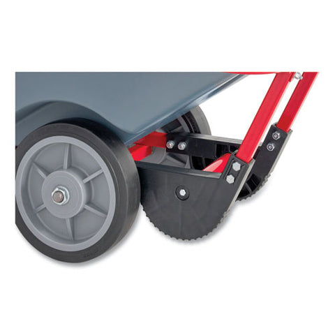 Brute Duratilt Frame Tilt Truck, Heavy Duty, 0.5 Cu Yd, 1,400 Lb Capacity, Rotomolded Resin/leakproof Polyethylene, Gray