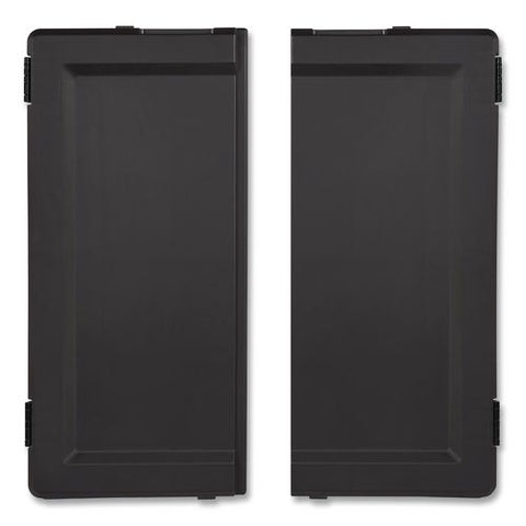 Locking Door Kit, For Rubbermaid Commercial 2202581/2202527/2202585, Resin, Black