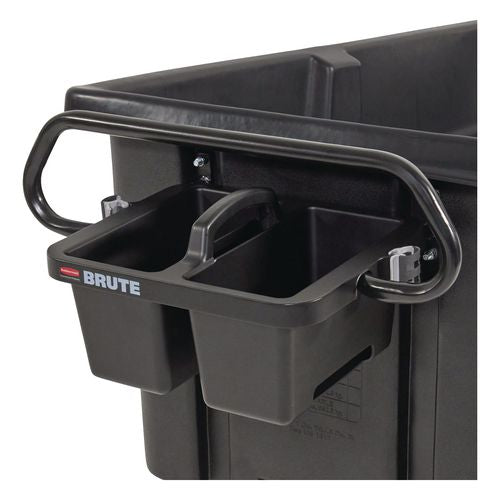 Brute Ergonomic Rotomolded Tilt Truck Handle And Caddy, 25.45 X 12.82 X 15, Black