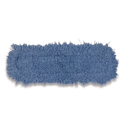 Twisted Loop Blend Dust Mop, Pic/pet Polyester, 24" X 5", Blue