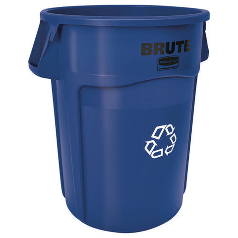 Brute Recycling Container, 44 Gal, Polyethylene, Blue