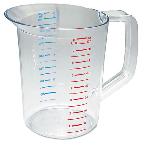 Bouncer Measuring Cup, 2 Qt, Clear