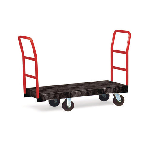 Heavy-duty Platform Truck Cart, 1,200 Lb Capacity, 24 X 48 Platform, Black