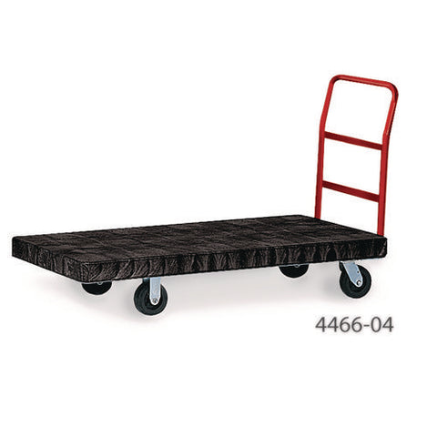 Heavy-duty Platform Truck Cart, 1,200 Lb Capacity, 24 X 48 Platform, Black