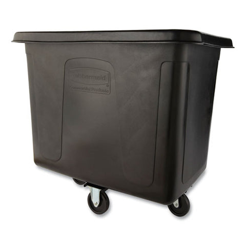 Cube Truck, 105 Gal, 500 Lb Capacity, Plastic, Black