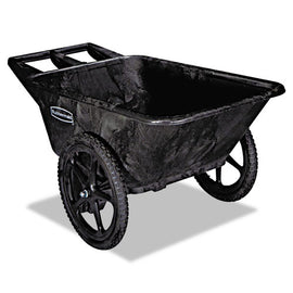 Big Wheel Agriculture Wheelbarrow, 300 Lb Capacity, 32.75" X 58" X 28.25", Black