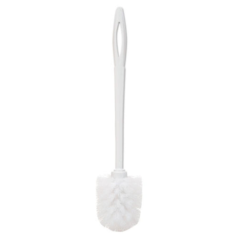 Toilet Bowl Brush, 10" Handle, White