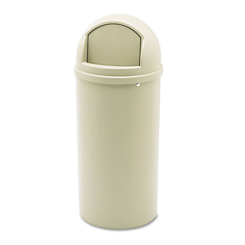 Marshal Classic Container, 15 Gal, Plastic, Beige