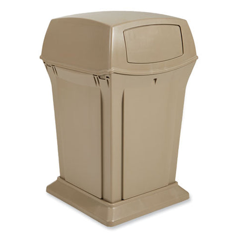 Ranger Fire-safe Container, Two Doors, 45 Gal, Structural Foam, Beige