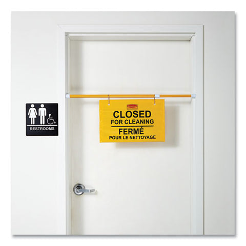 Site Safety Hanging Sign, 50 X 1 X 13, Multi-lingual, Yellow