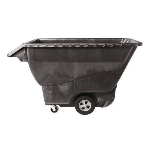 Structural Foam Tilt Truck, 202 Gal, 1,250 Lb Capacity, Plastic, Black