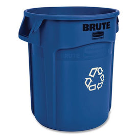 Brute Recycling Container, 20 Gal, Resin, Blue