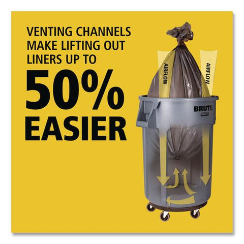 Brute Recycling Container, 20 Gal, Resin, Blue