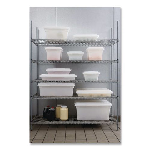 Food/tote Boxes, 5 Gal, 18 X 3.5 X 3.5, Plastic, White