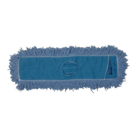 Twisted Loop Blend Dust Mop, Polyester Yarn, 48", Blue, 12/carton