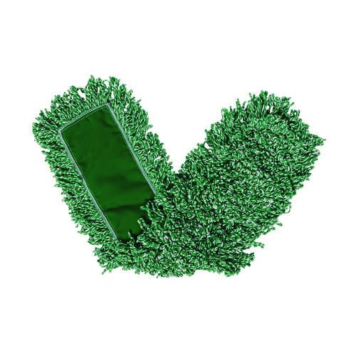 Microfiber Looped-end Dust Mop Heads, 48 X 5, Green, 12/carton
