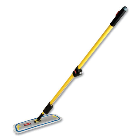 Flow Finishing System, 18" Wide Nylon Head, 56" Yellow Plastic Handle