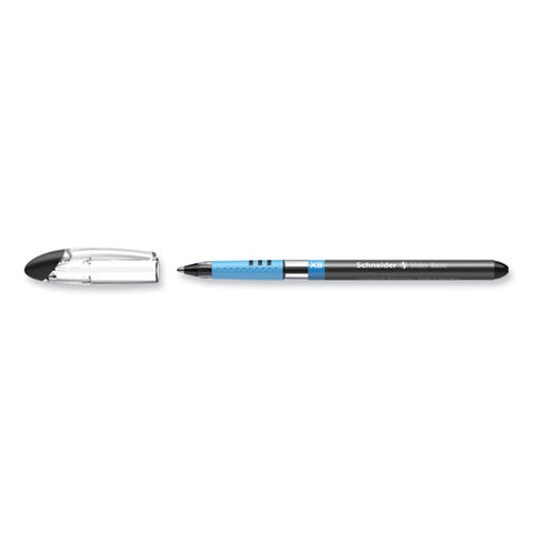 Slider Basic Ballpoint Pen, Stick, Extra-bold 1.4 Mm, Black Ink, Black Barrel, 10/box