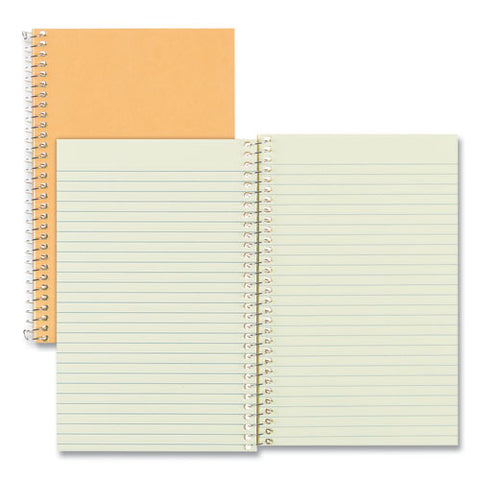 Single-subject Wirebound Notebooks, Narrow Rule, Brown Paperboard Cover, (80) 7.75 X 5 Sheets