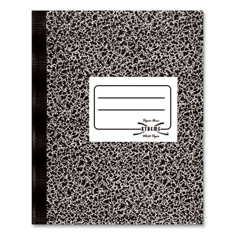 Composition Book, Medium/college Rule, Black Marble Cover, (80) 11 X 8.38 Sheets