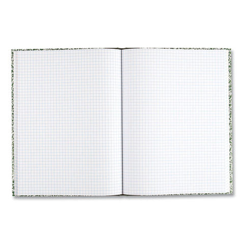 Lab Notebook, Quadrille Rule (5 Sq/in), Green Marble Cover, (96) 10.13 X 7.88 Sheets