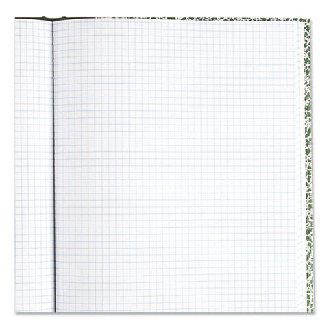 Lab Notebook, Quadrille Rule (5 Sq/in), Green Marble Cover, (96) 10.13 X 7.88 Sheets