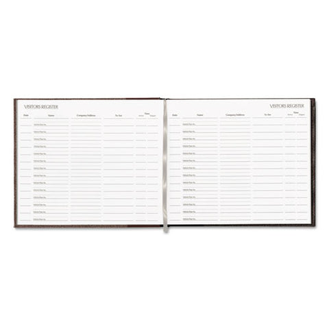 Hardcover Visitor Register Book, Burgundy Cover, 9.78 X 8.5 Sheets, 128 Sheets/book