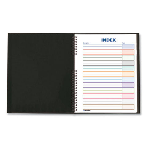 Notepro Notebook, 1-subject, Medium/college Rule, Black Cover, (75) 11 X 8.5 Sheets