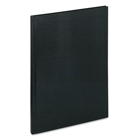 Executive Notebook With Ribbon Bookmark, 1-subject, Medium/college Rule, Black Cover, (75) 10.75 X 8.5 Sheets