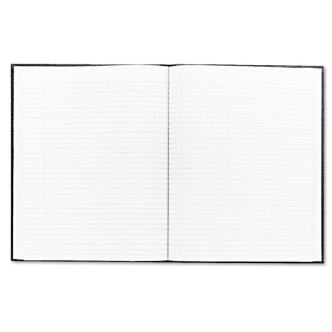 Executive Notebook With Ribbon Bookmark, 1-subject, Medium/college Rule, Black Cover, (75) 10.75 X 8.5 Sheets