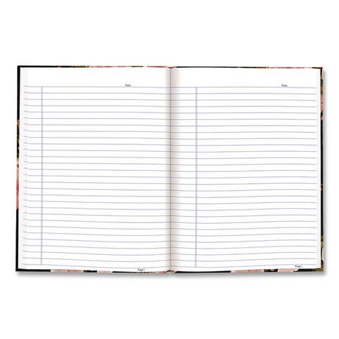 Fashion Hard Cover Notebook, 1-subject, Medium/college Rule, Cherry Tree Lane Cover, (96) 9.25 X 7.25 Sheets