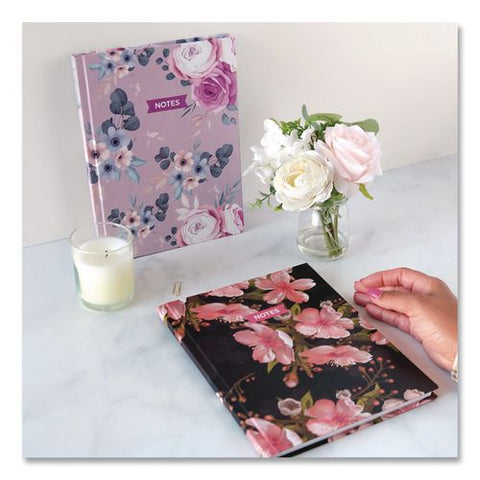 Fashion Hard Cover Notebook, 1-subject, Medium/college Rule, Cherry Tree Lane Cover, (96) 9.25 X 7.25 Sheets