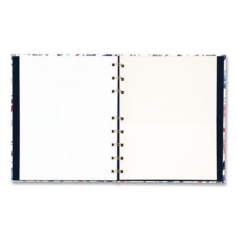 Notepro Fashion Hard Cover Notebook, 1-subject, Medium/college Rule, Tranquil Blooms Cover, (96) 9.25 X 7.25 Sheets