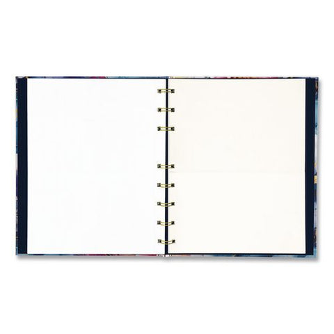 Notepro Fashion Hard Cover Notebook, 1-subject, Medium/college Rule, Midnight Floral Cover, (96) 9.25 X 7.25 Sheets