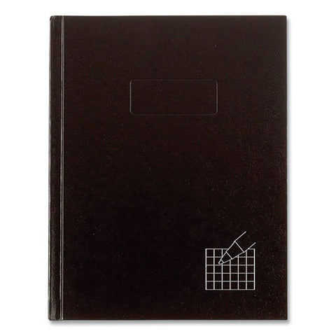 Professional Quad Notebook, Quadrille Rule (4 Sq/in), Black Cover, (96) 9.25 X 7.25 Sheets