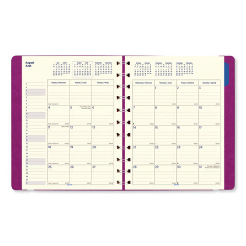 Soft Touch 17-month Planner, 10.88 X 8.5, Fuchsia Cover, 17-month: Aug 2024 To Dec 2025