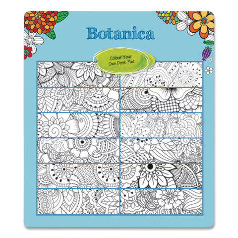 Monthly Desk Pad Calendar, Monthly Coloring Artwork, 17.75 X 10.88, Black Binding, Clear Corners, 12-month (jan To Dec): 2026
