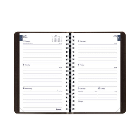 Academic Weekly/monthly Planner, 8 X 5, Black Cover, 13-month (jul To Aug): 2024 To 2025