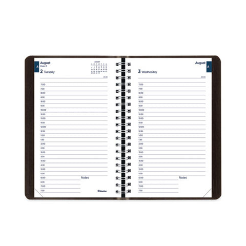 Academic Daily/monthly Planner, 8 X 5, Black Cover, 12-month (aug To July): 2024 To 2025