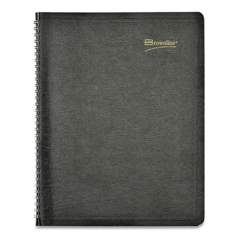 Essential Collection 14-month Ruled Monthly Planner, 11 X 8.5, Black Cover, 14-month: Dec 2024 To Jan 2026