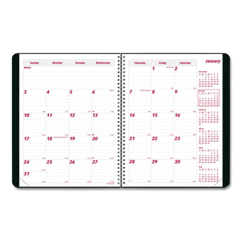 Duraflex 14-month Planner, 11 X 8.5, Black Cover, 14-month: Dec 2024 To Jan 2026