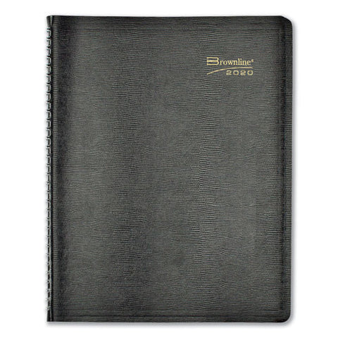 Essential Collection Weekly Appointment Book In Columnar Format, 11 X 8.5, Black Cover, 12-month (jan To Dec): 2025