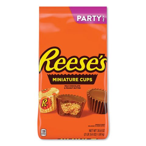 Peanut Butter Cups Miniatures, Party Pack, 35.6 Oz Bag