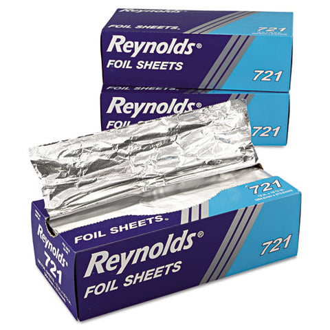 Interfolded Aluminum Foil Sheets, 10.75 X 12, 500 Sheets/box, 6 Boxes/carton