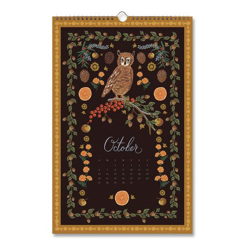 Flora Monthly Wall Calendar, 11 X 17, Multicolor Sheets, 12-month (jan To Dec): 2026