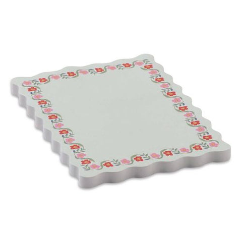 Delphine Floral Self-stick Notes , 3.3" X 4.1", White/multicolor, 50 Sheets/pad