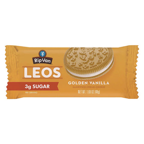 Leos Golden Vanilla Sandwich Cookies, 2 Cookies/pack, 10 Packs/box