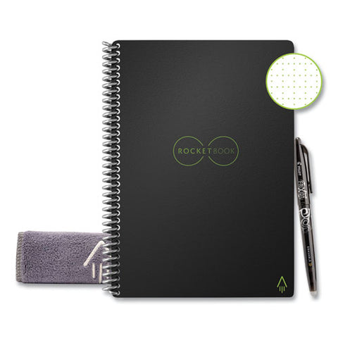 Core Smart Notebook, Dotted Rule, Black Cover, (18) 8.8 X 6 Sheets